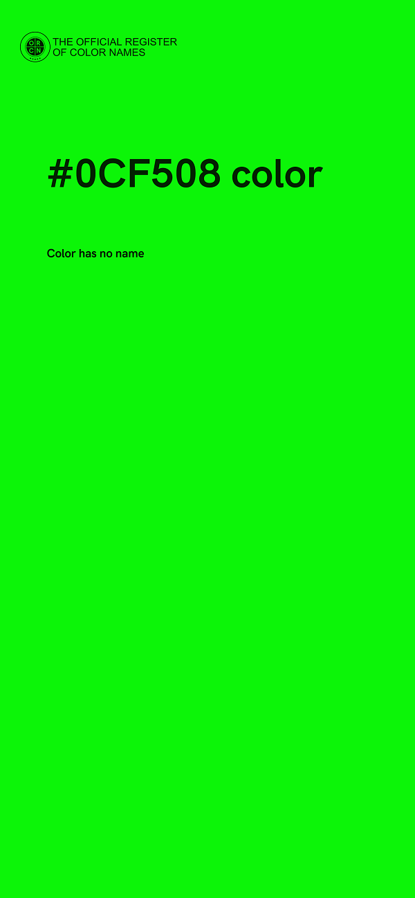 #0CF508 color image