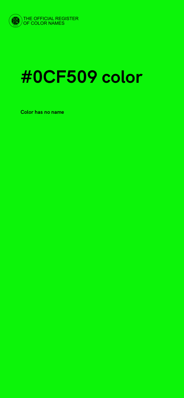 #0CF509 color image