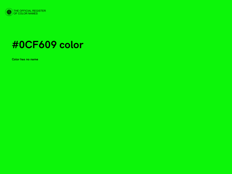 #0CF609 color image