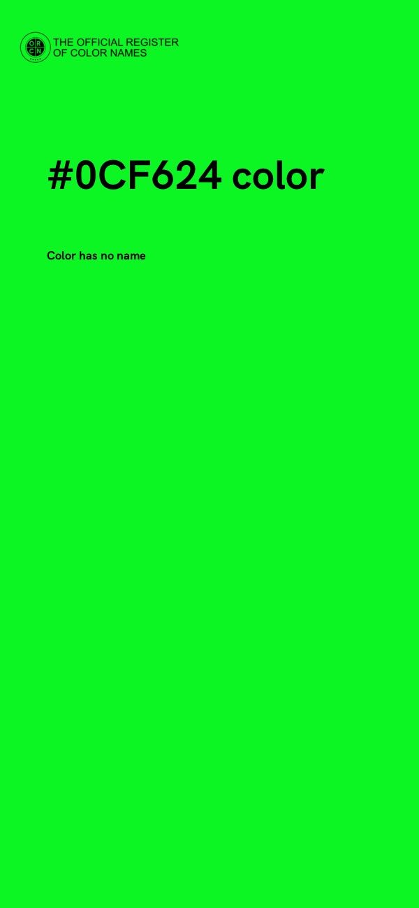 #0CF624 color image