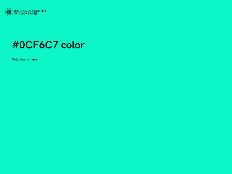 #0CF6C7 color image