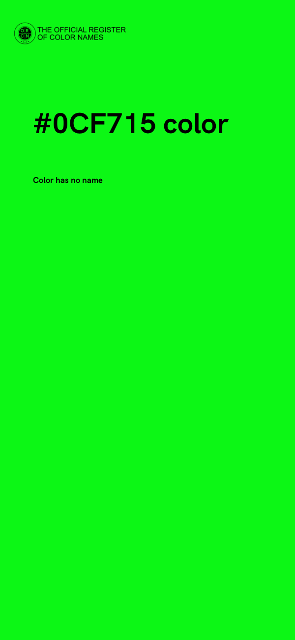 #0CF715 color image
