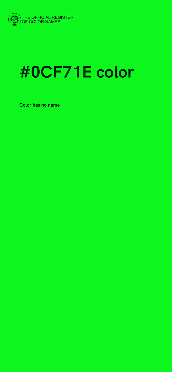 #0CF71E color image