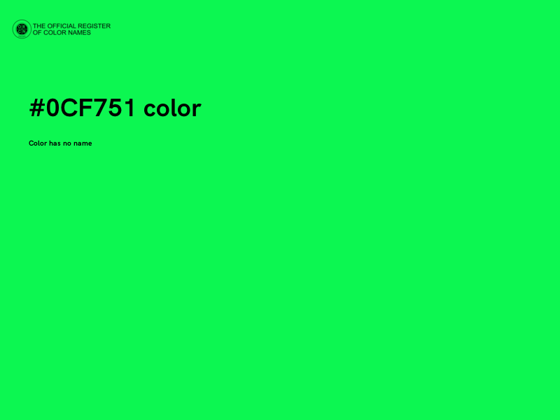 #0CF751 color image