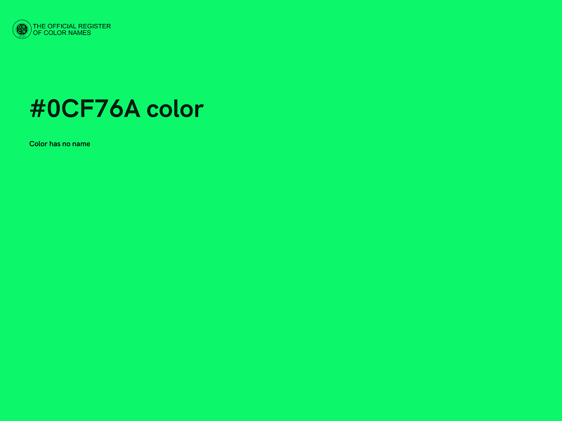 #0CF76A color image