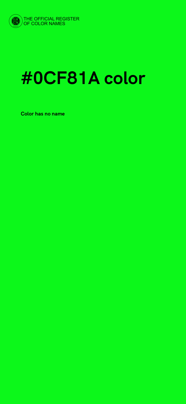 #0CF81A color image