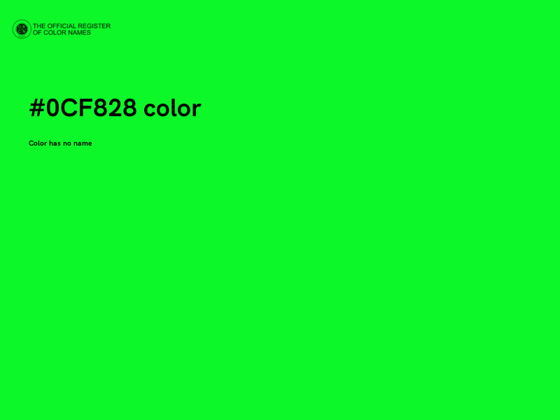 #0CF828 color image