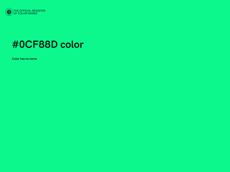 #0CF88D color image