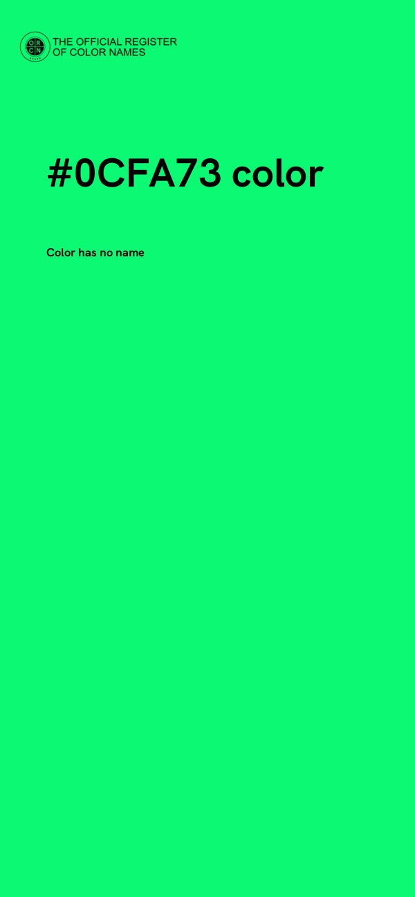 #0CFA73 color image