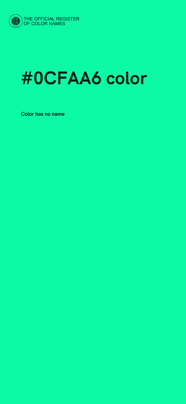 #0CFAA6 color image