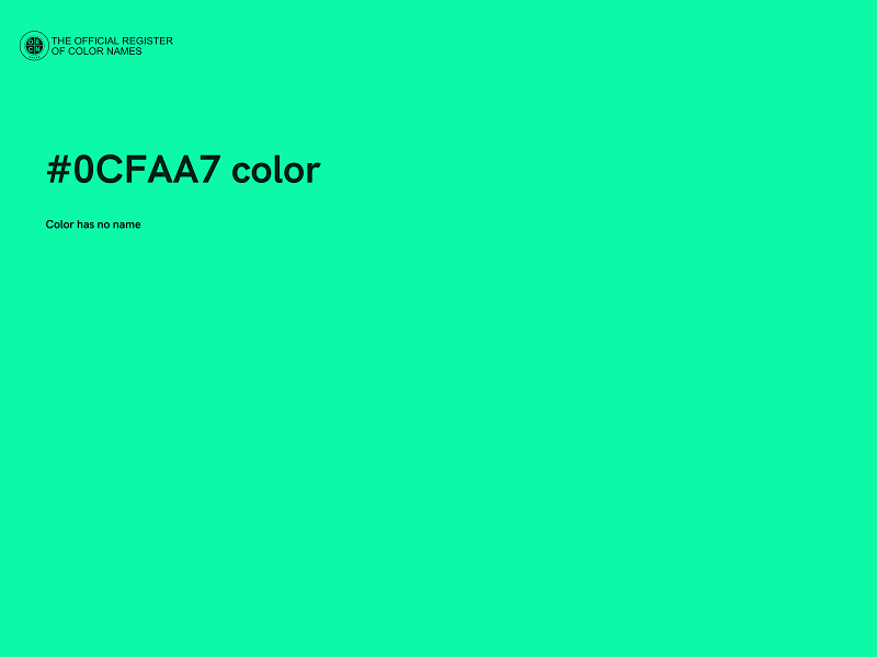 #0CFAA7 color image