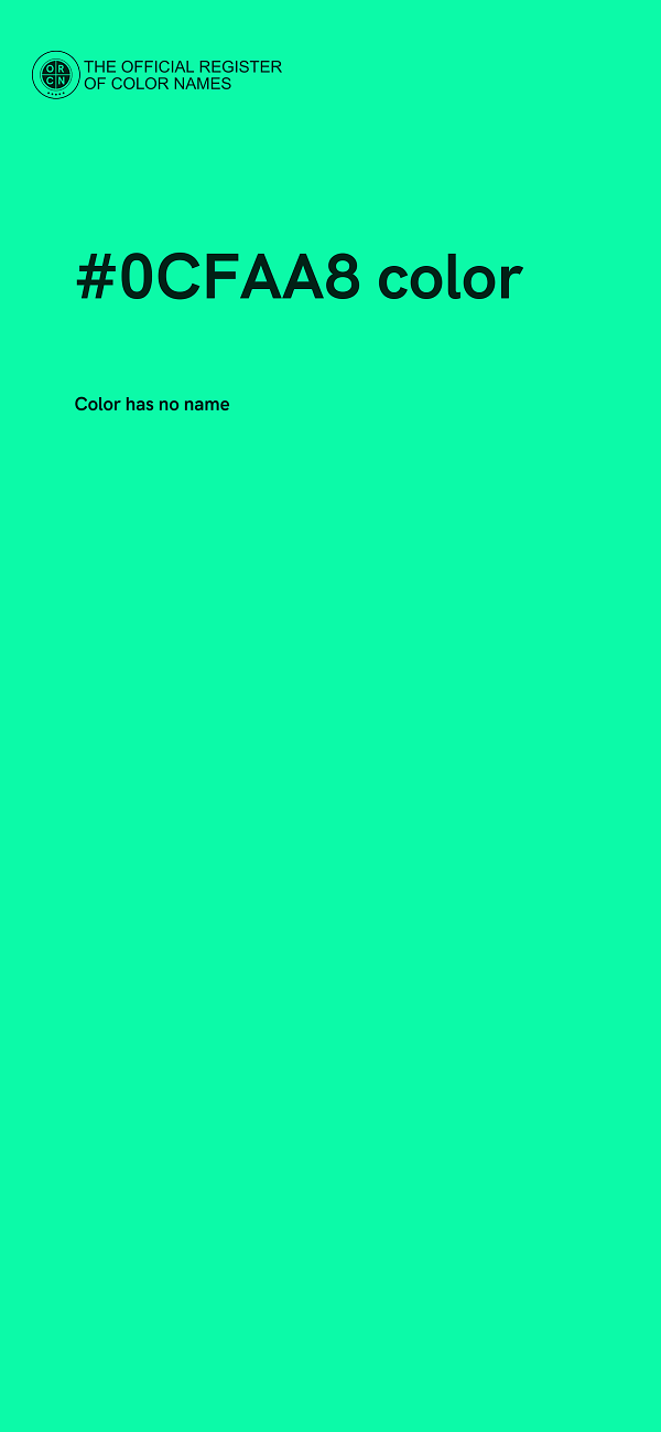 #0CFAA8 color image