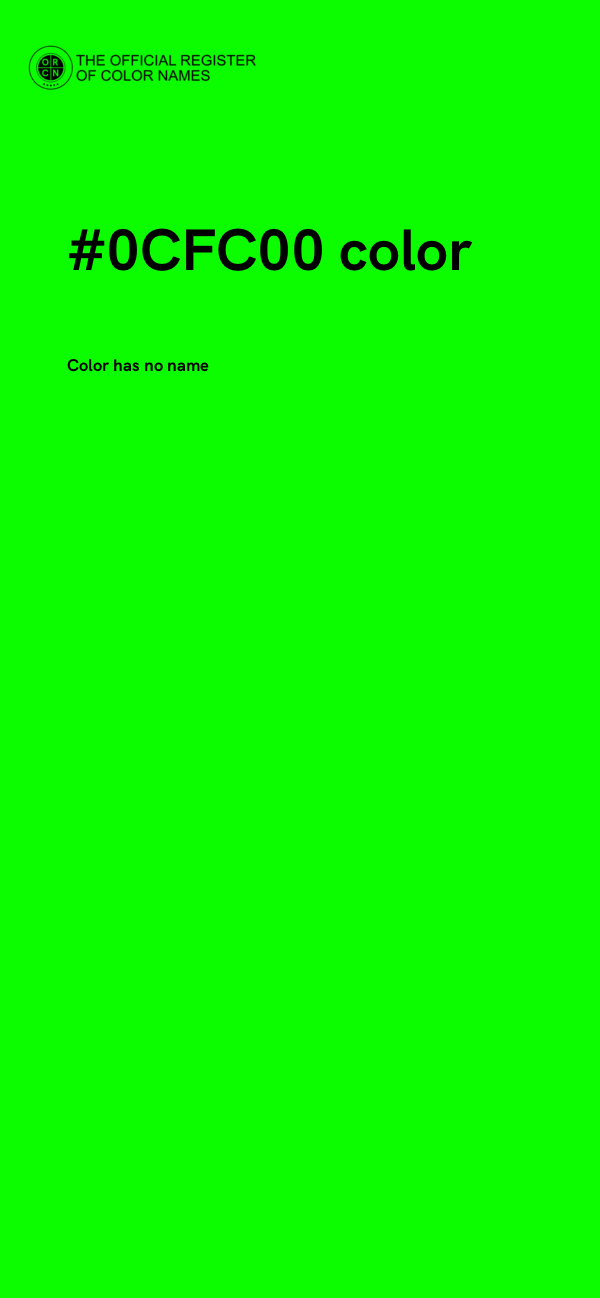 #0CFC00 color image