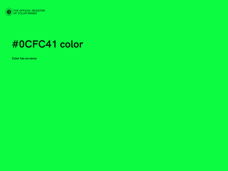 #0CFC41 color image