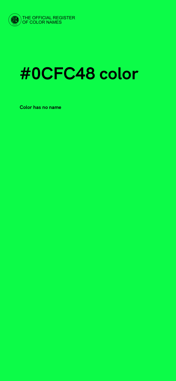 #0CFC48 color image