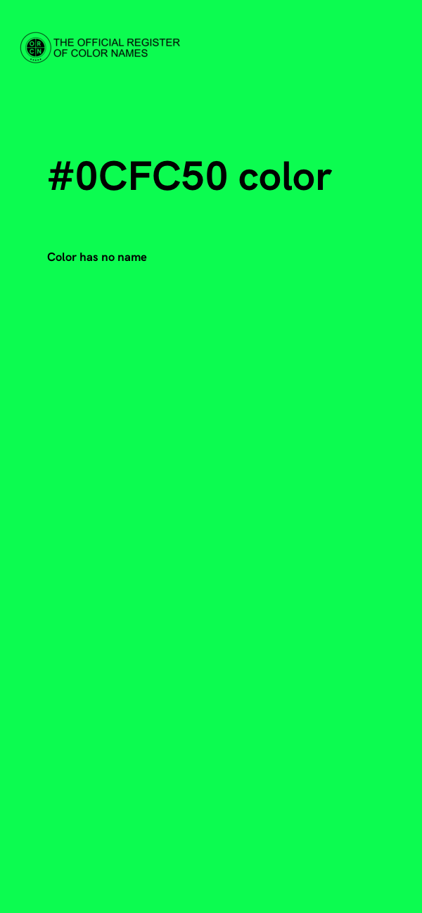 #0CFC50 color image