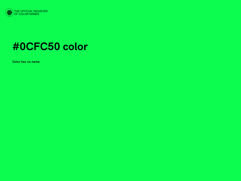 #0CFC50 color image
