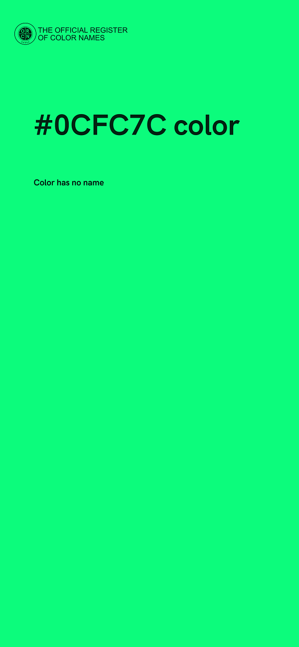 #0CFC7C color image