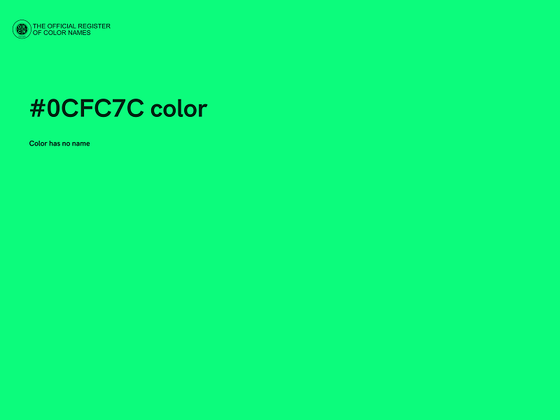 #0CFC7C color image