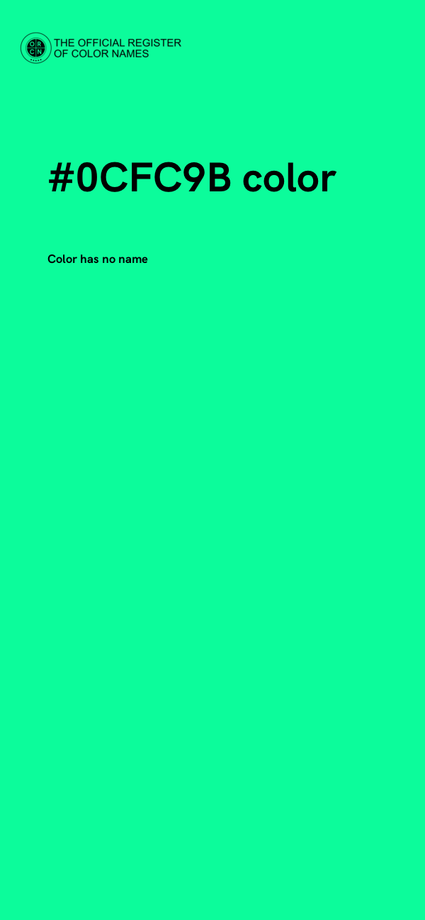 #0CFC9B color image