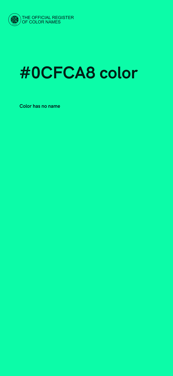 #0CFCA8 color image