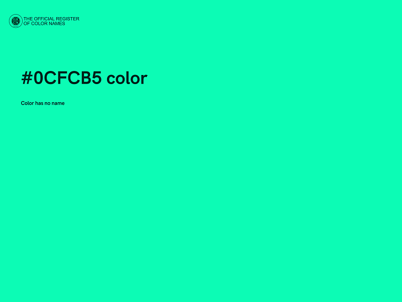 #0CFCB5 color image