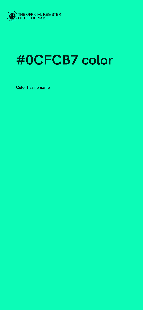 #0CFCB7 color image