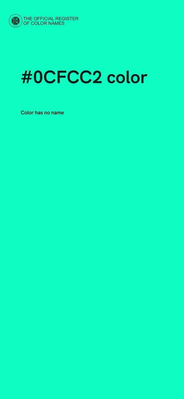 #0CFCC2 color image