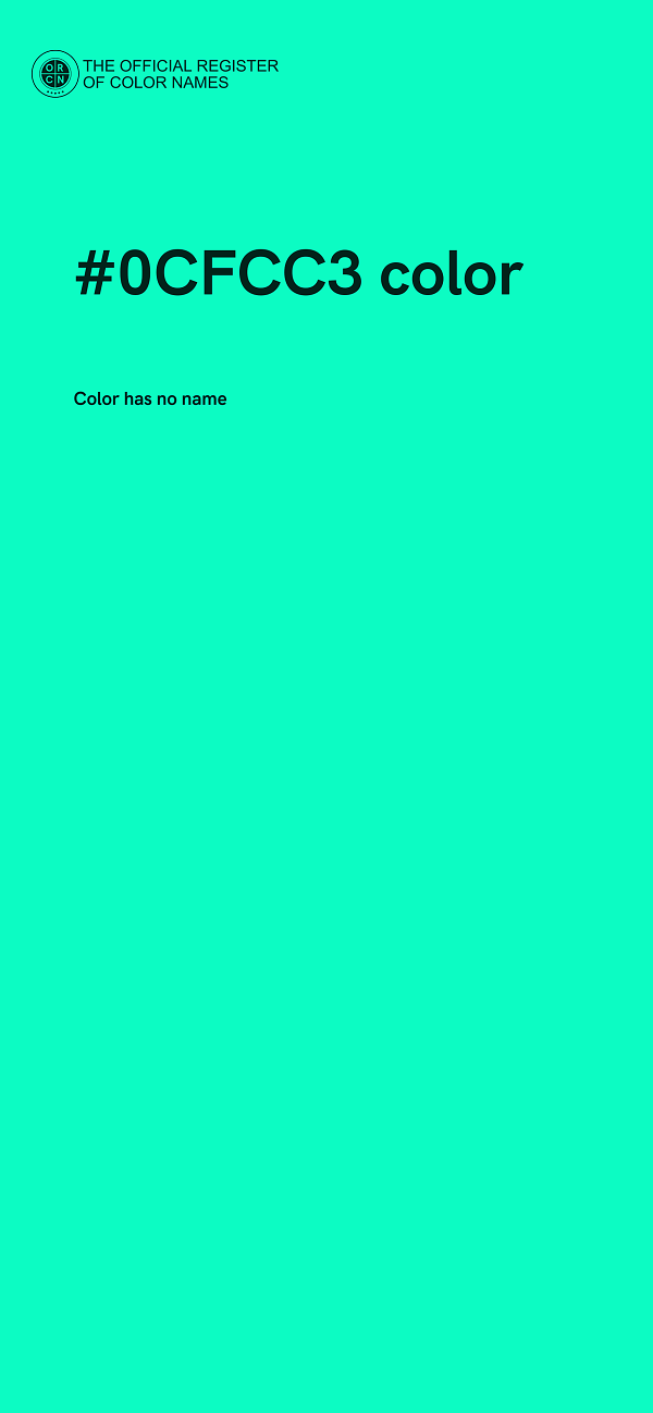 #0CFCC3 color image