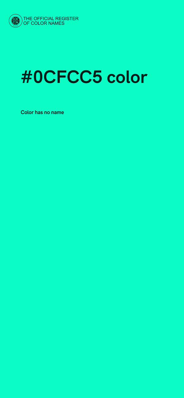 #0CFCC5 color image