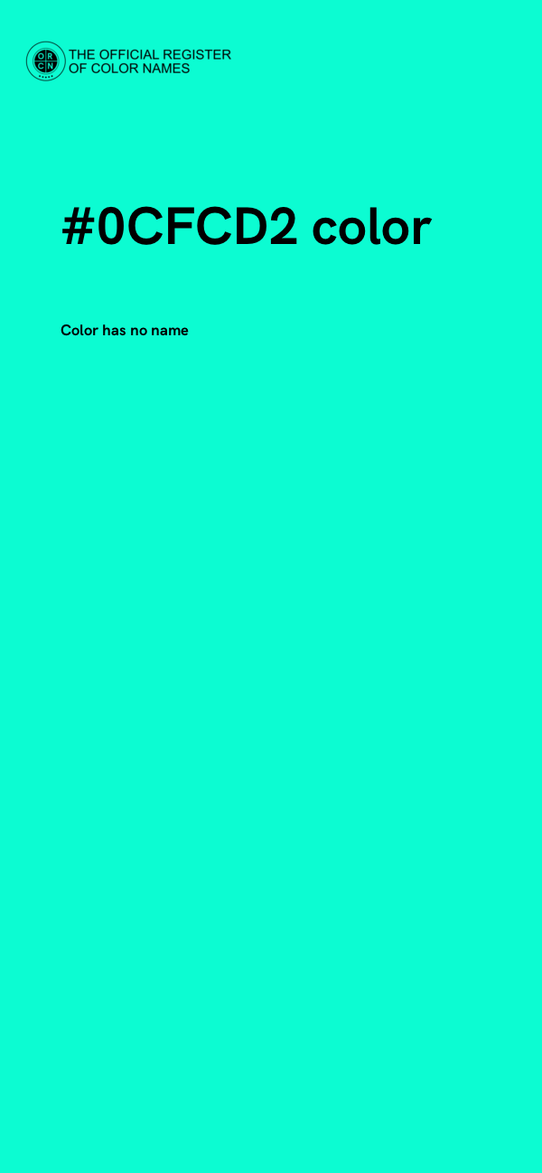 #0CFCD2 color image