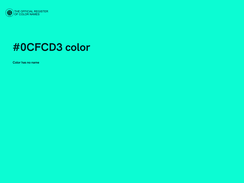 #0CFCD3 color image
