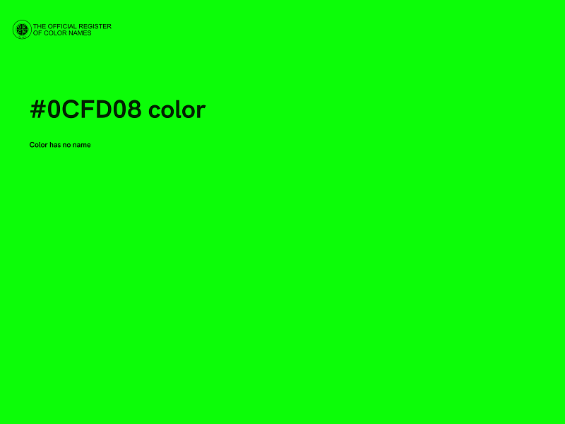 #0CFD08 color image