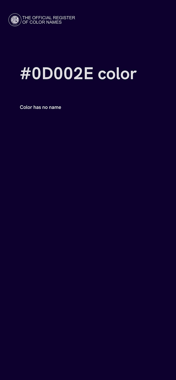 #0D002E color image