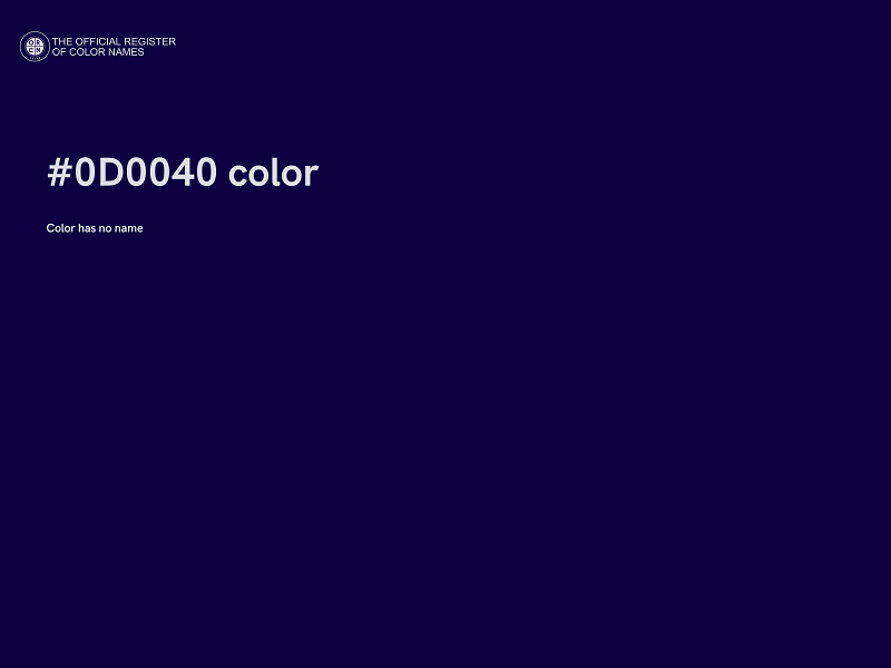 #0D0040 color image