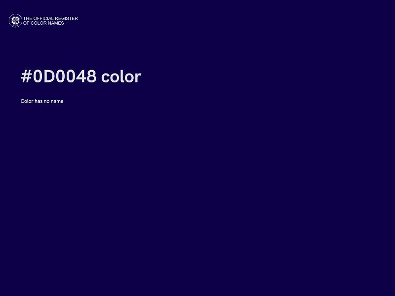 #0D0048 color image