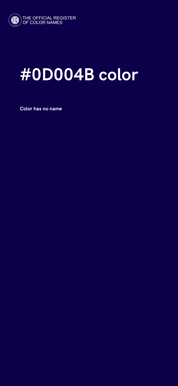 #0D004B color image