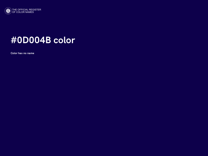 #0D004B color image