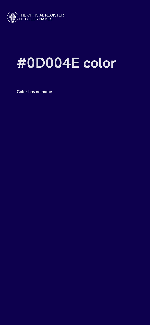#0D004E color image