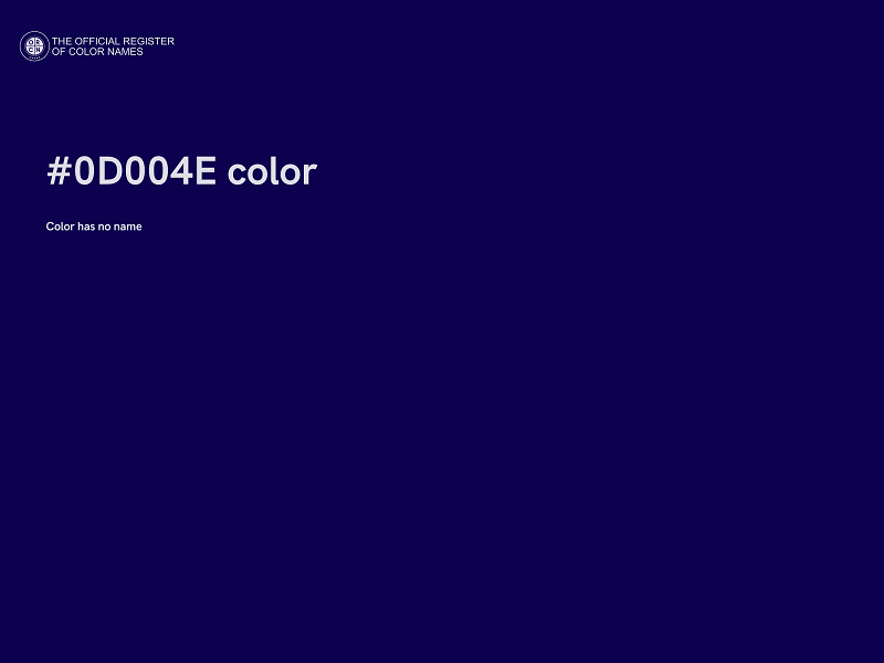 #0D004E color image