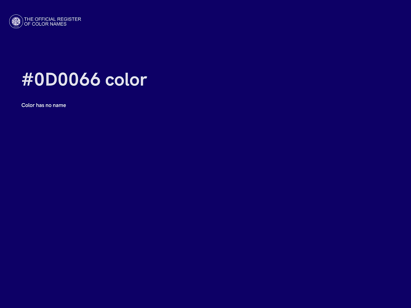 #0D0066 color image