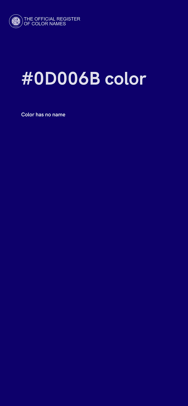 #0D006B color image