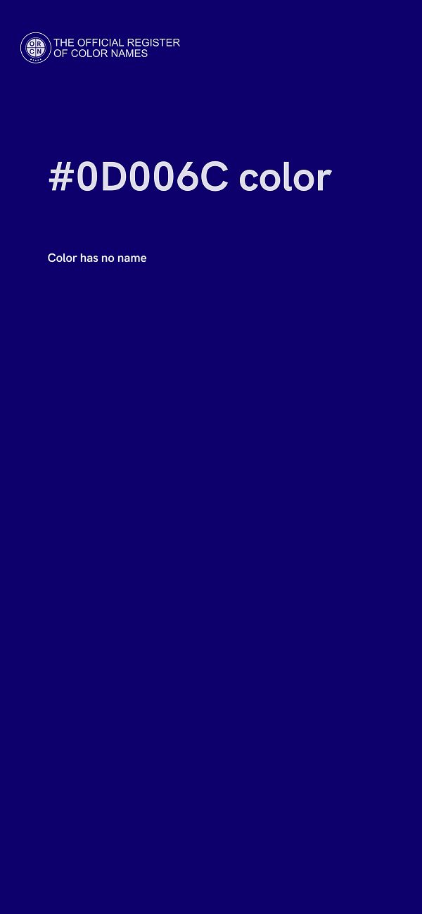 #0D006C color image
