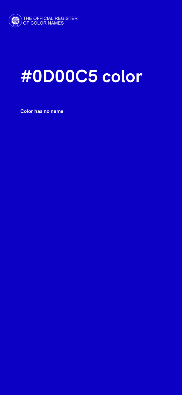 #0D00C5 color image