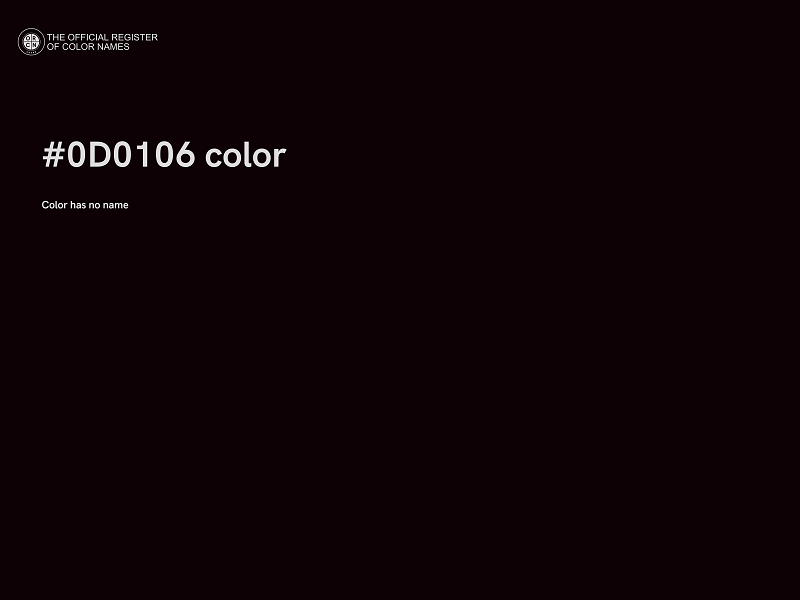 #0D0106 color image