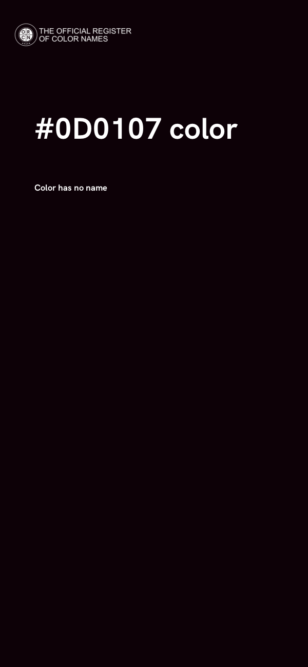#0D0107 color image