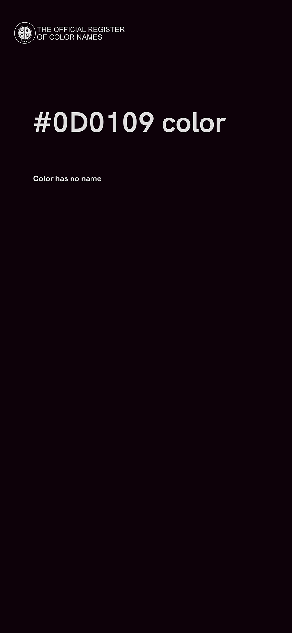 #0D0109 color image