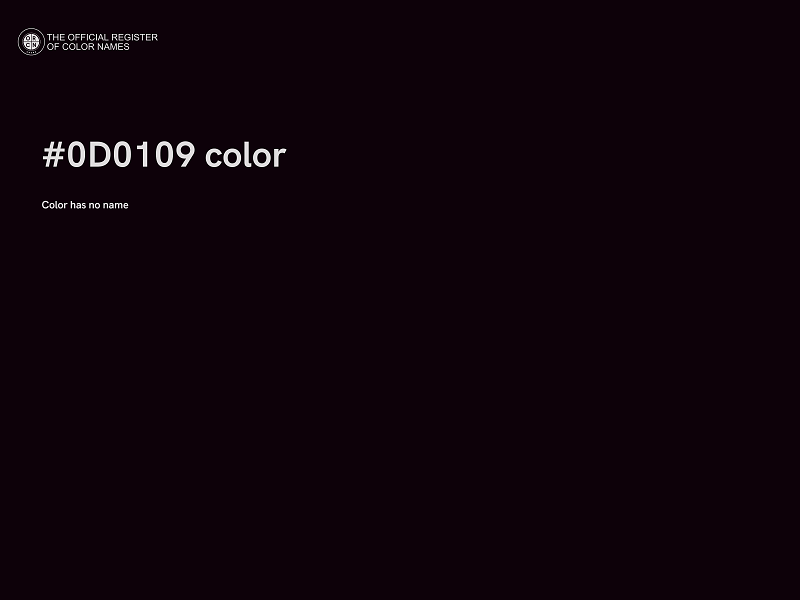 #0D0109 color image