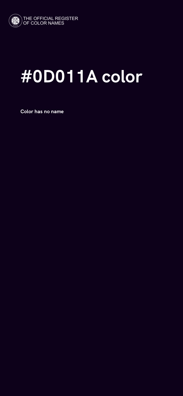 #0D011A color image