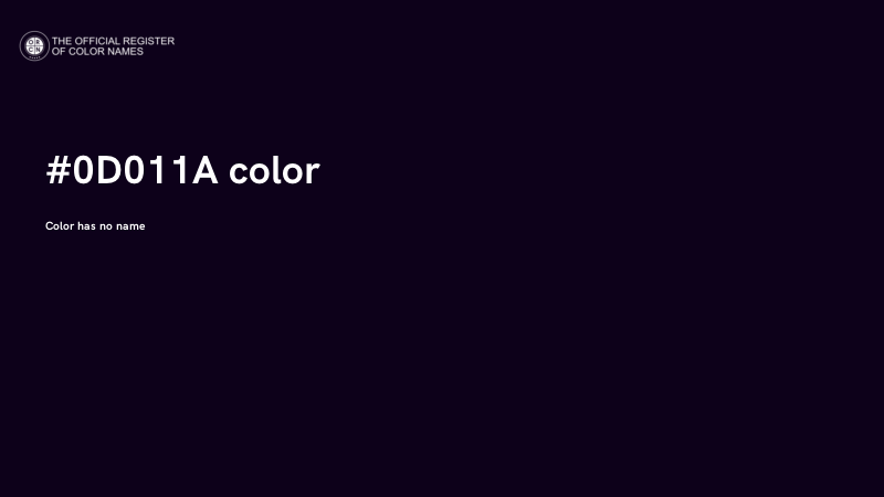 #0D011A color image